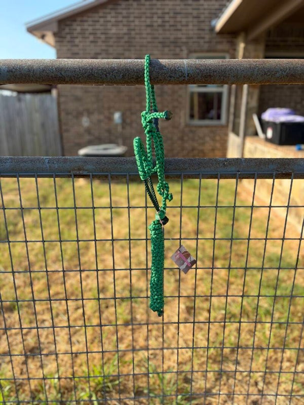 RTS: *MINI* Kelly Green Braided Nose Halter