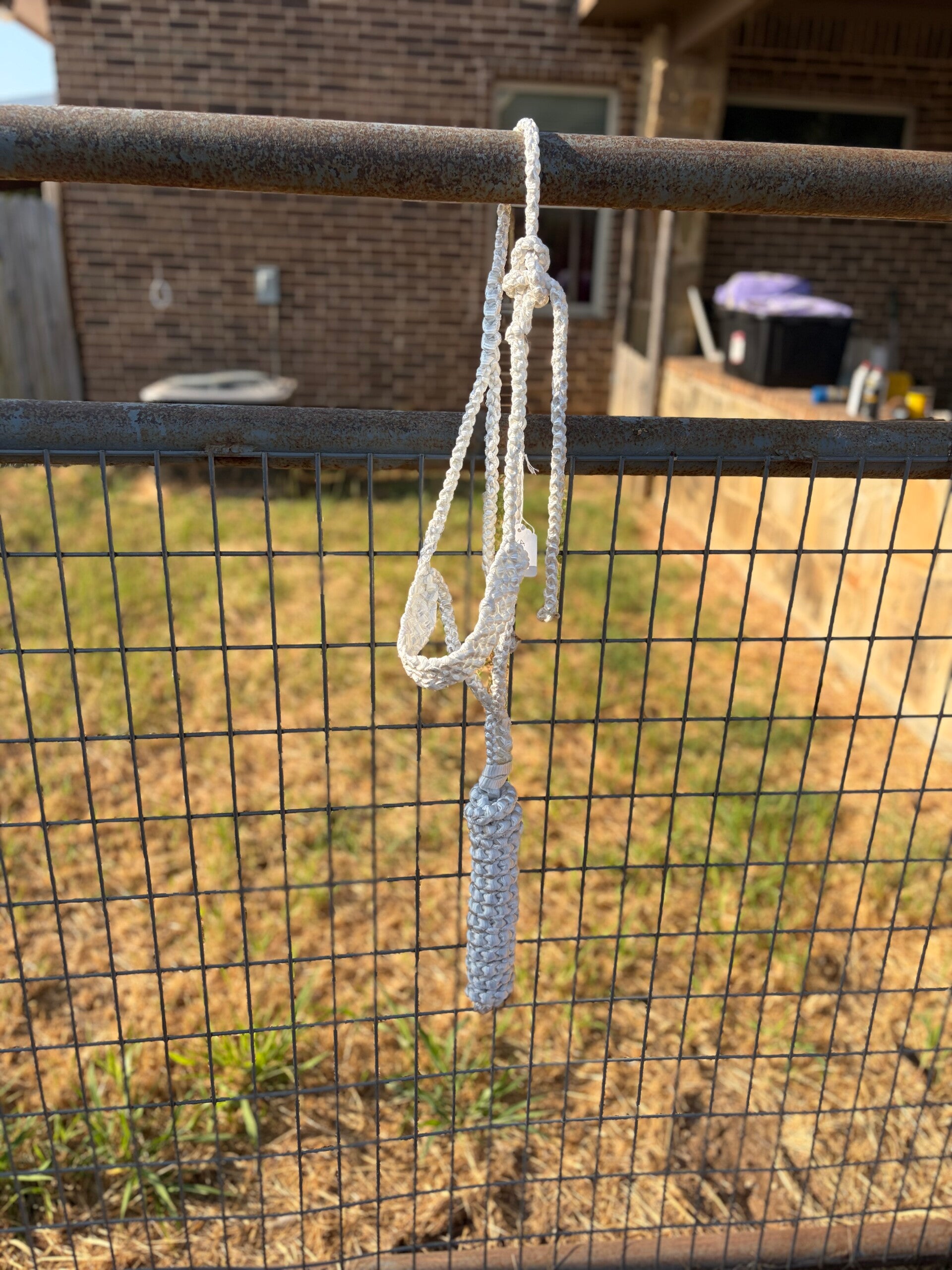 White Flat Muletape Halter