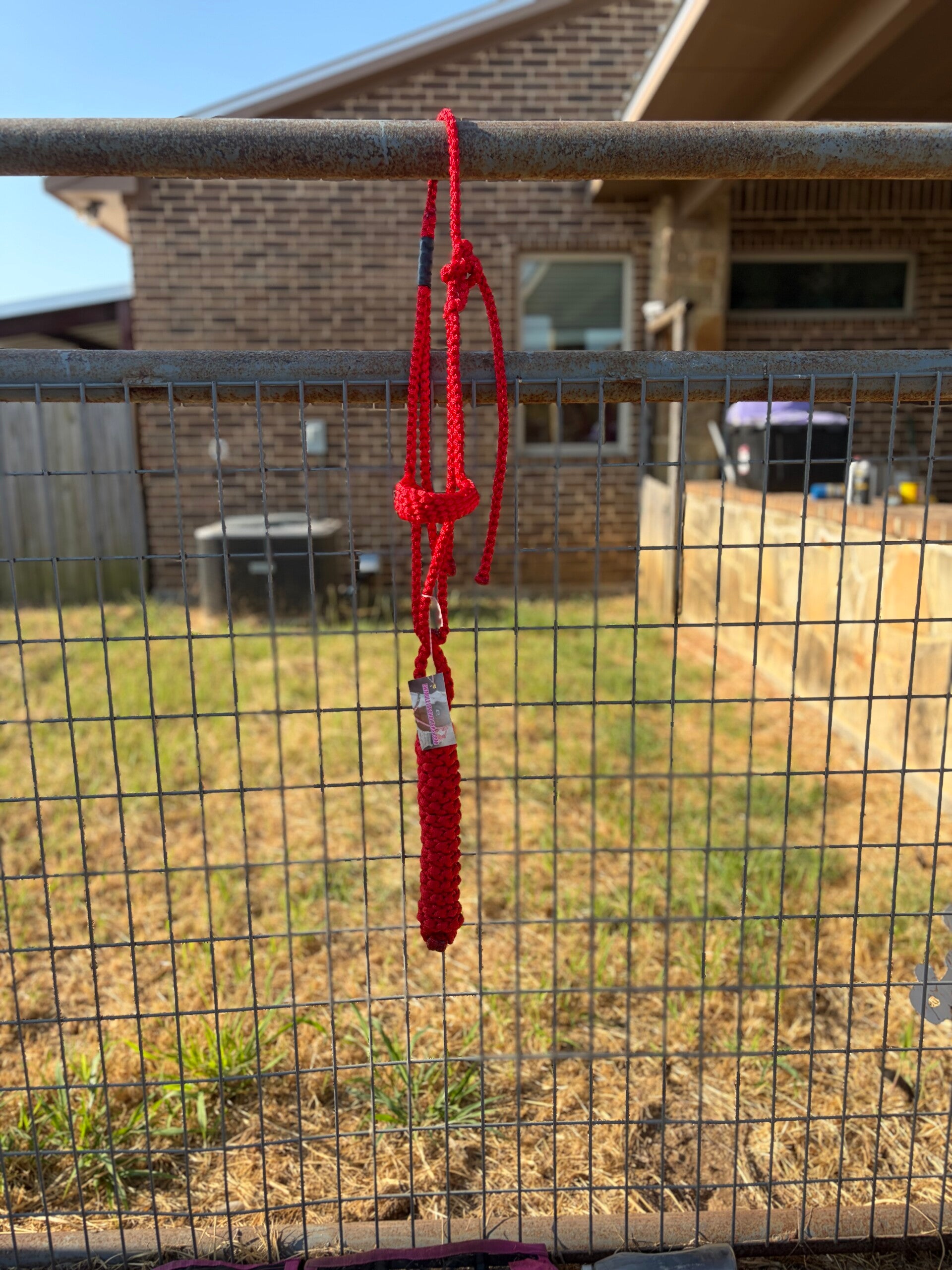 Red Flat Muletape Halter