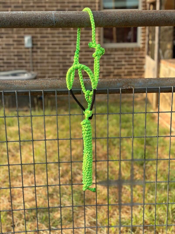 RTS: *MINI* Lime Green Braided Nose