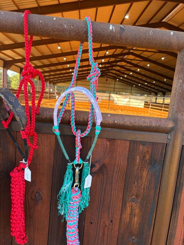 Teal+Lavender+Pink Muletape Halter