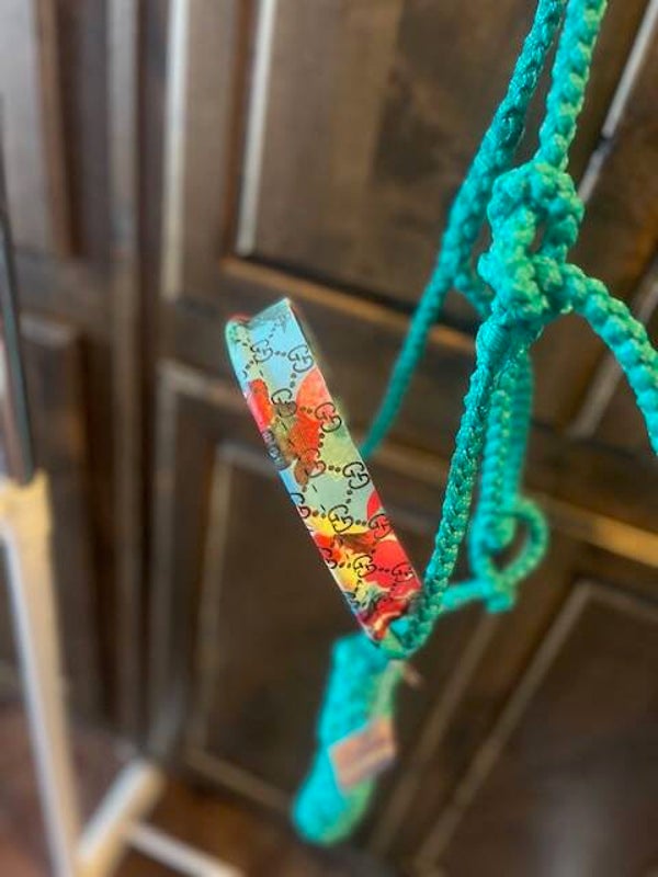 Teal Muletape Halter