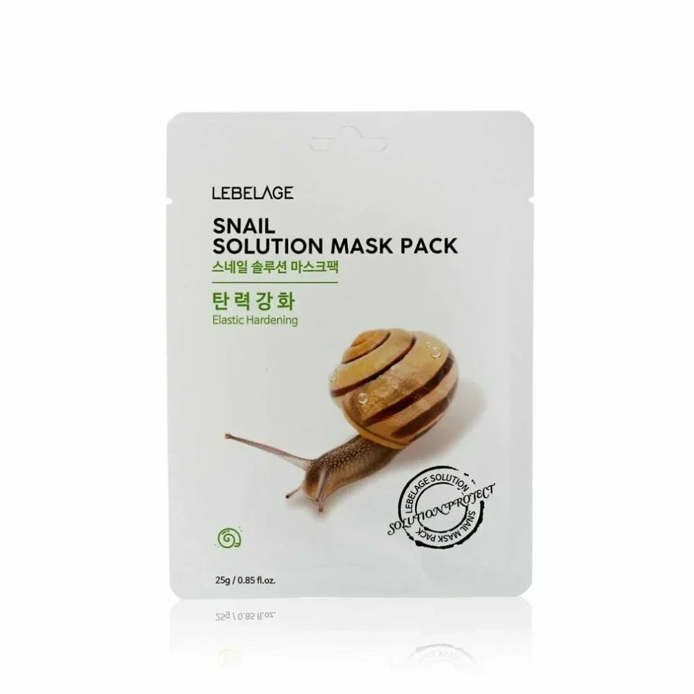 LEBELAGE – Snail Solution Mask Pack, 25g