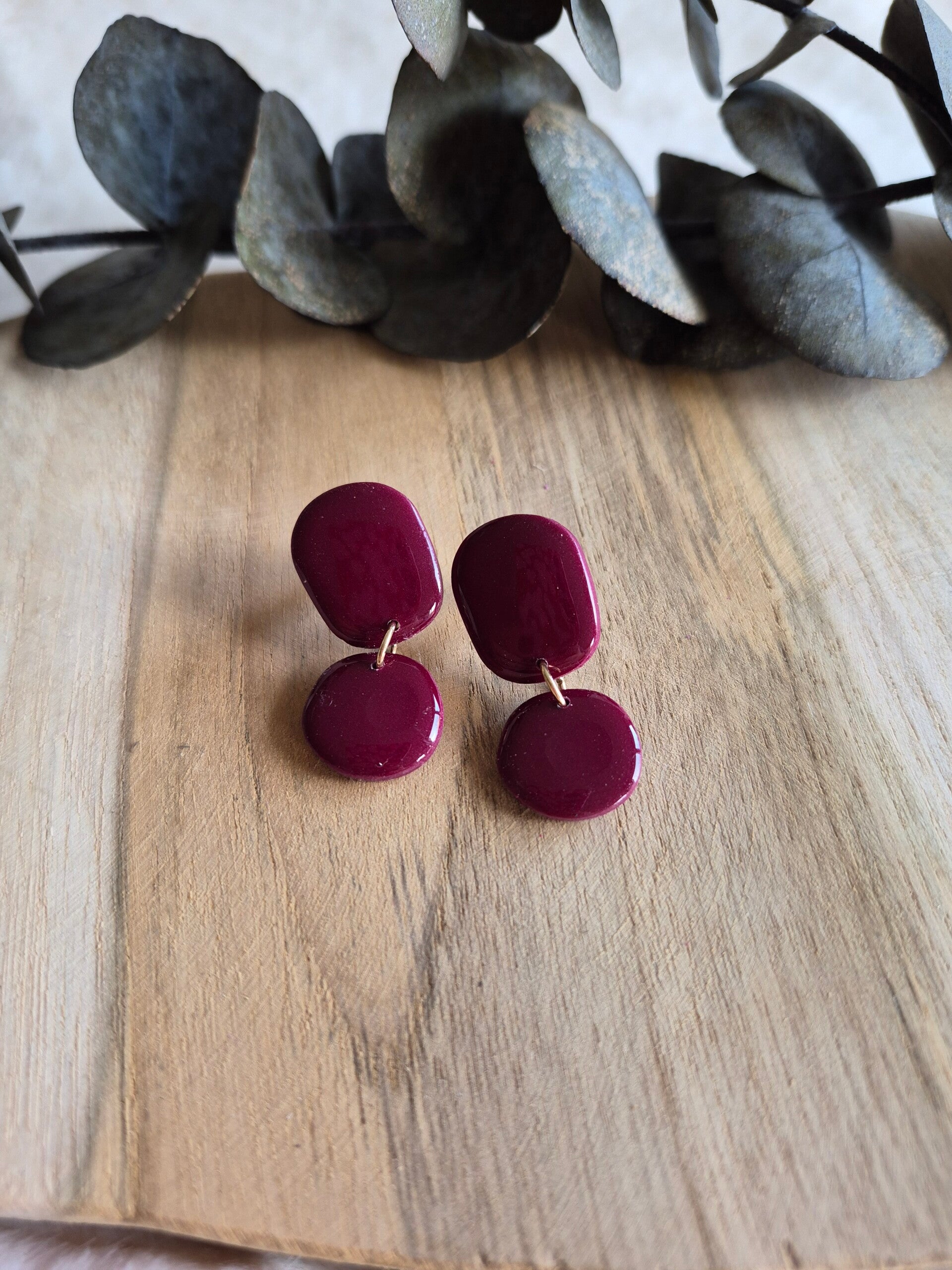 Oorhangers | ! | bordeaux