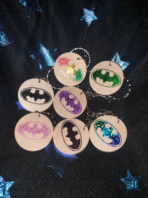 Porte-clés en Bois Pop Culture - Diamètre 3 cm