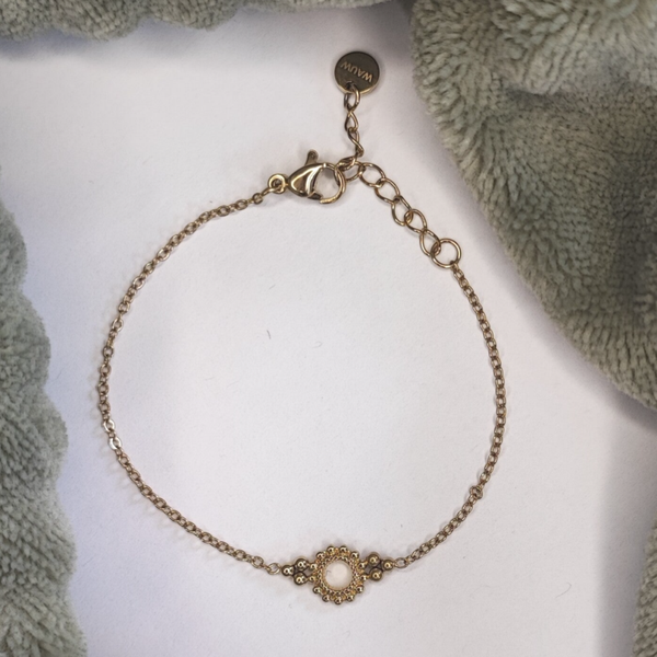 Armband zonnetje - Stainless Steel - Goud