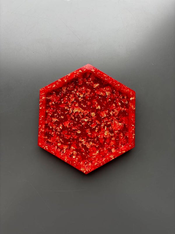vide poche hexagone