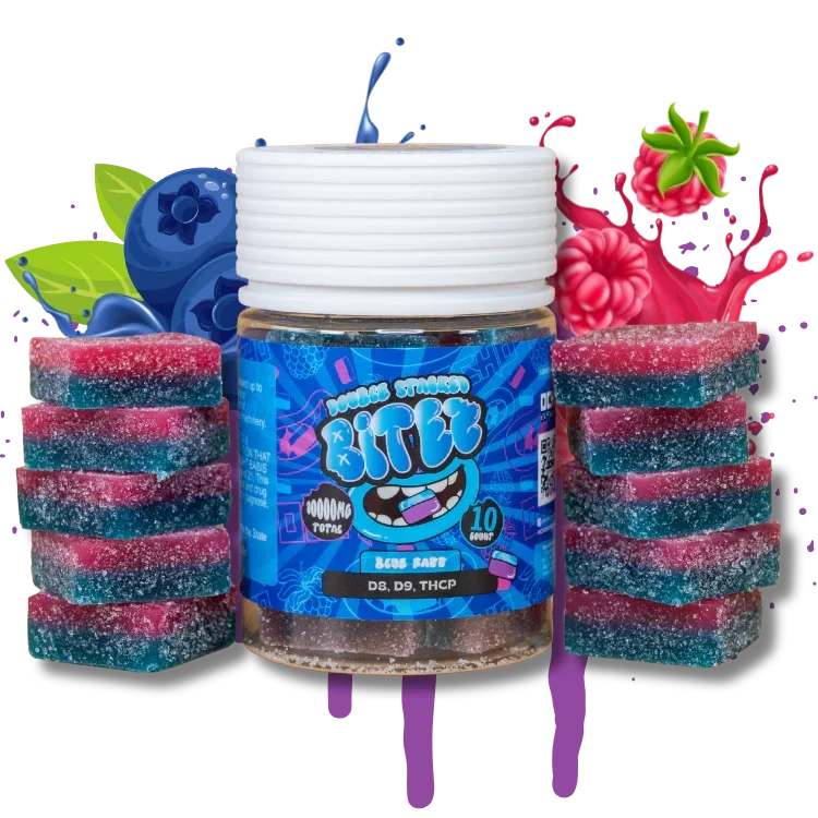 Bitez Blue Razz Gummies