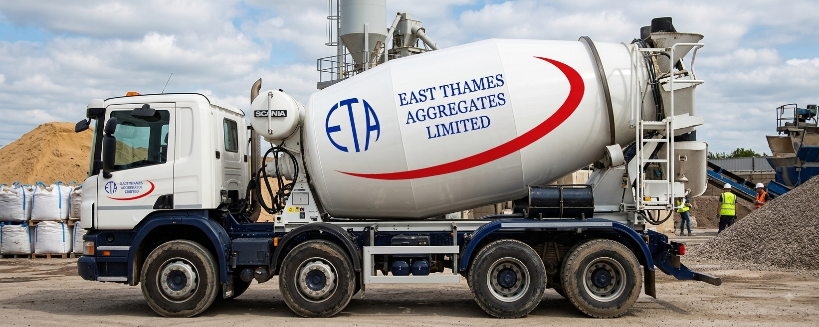 Concreate lorry from East Thames Aggregates
