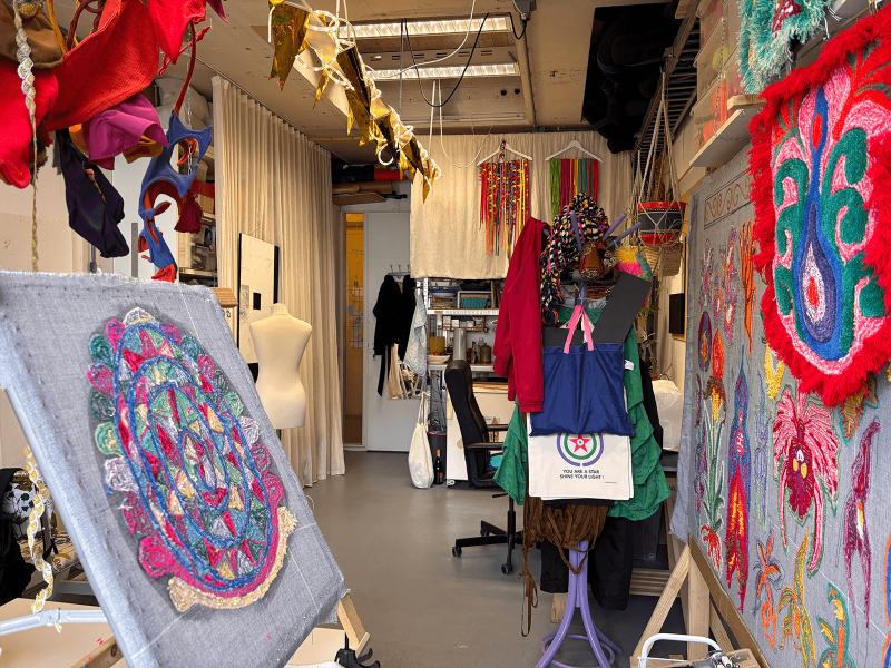 atelier met tuftwerk 