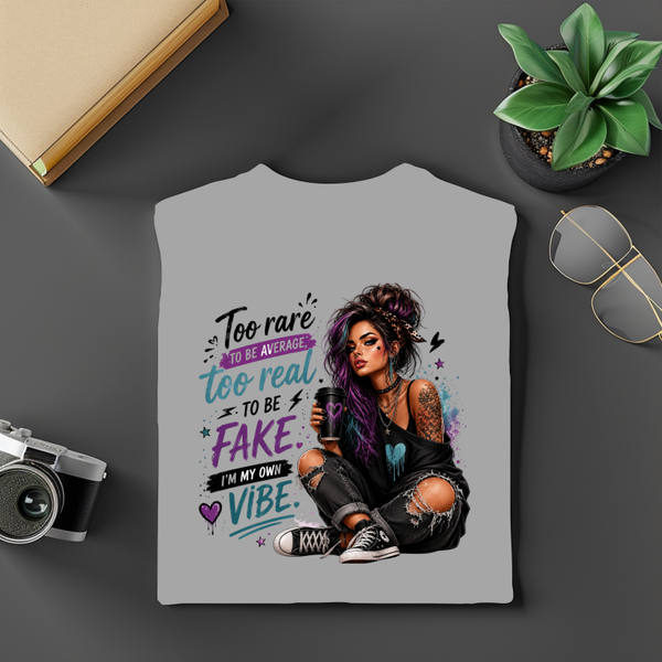 Too Rare To Be Average T-Shirt, Too Real To Be Fake Graphic Tee