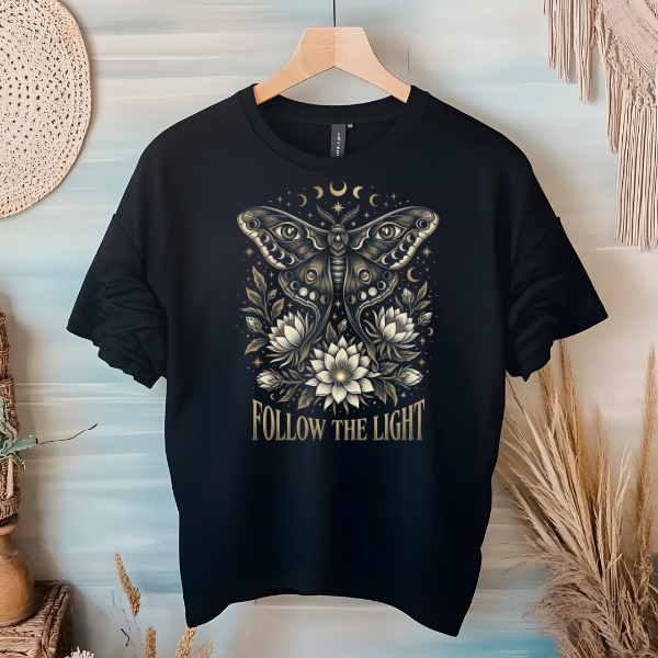 Follow the Light Moth T-Shirt