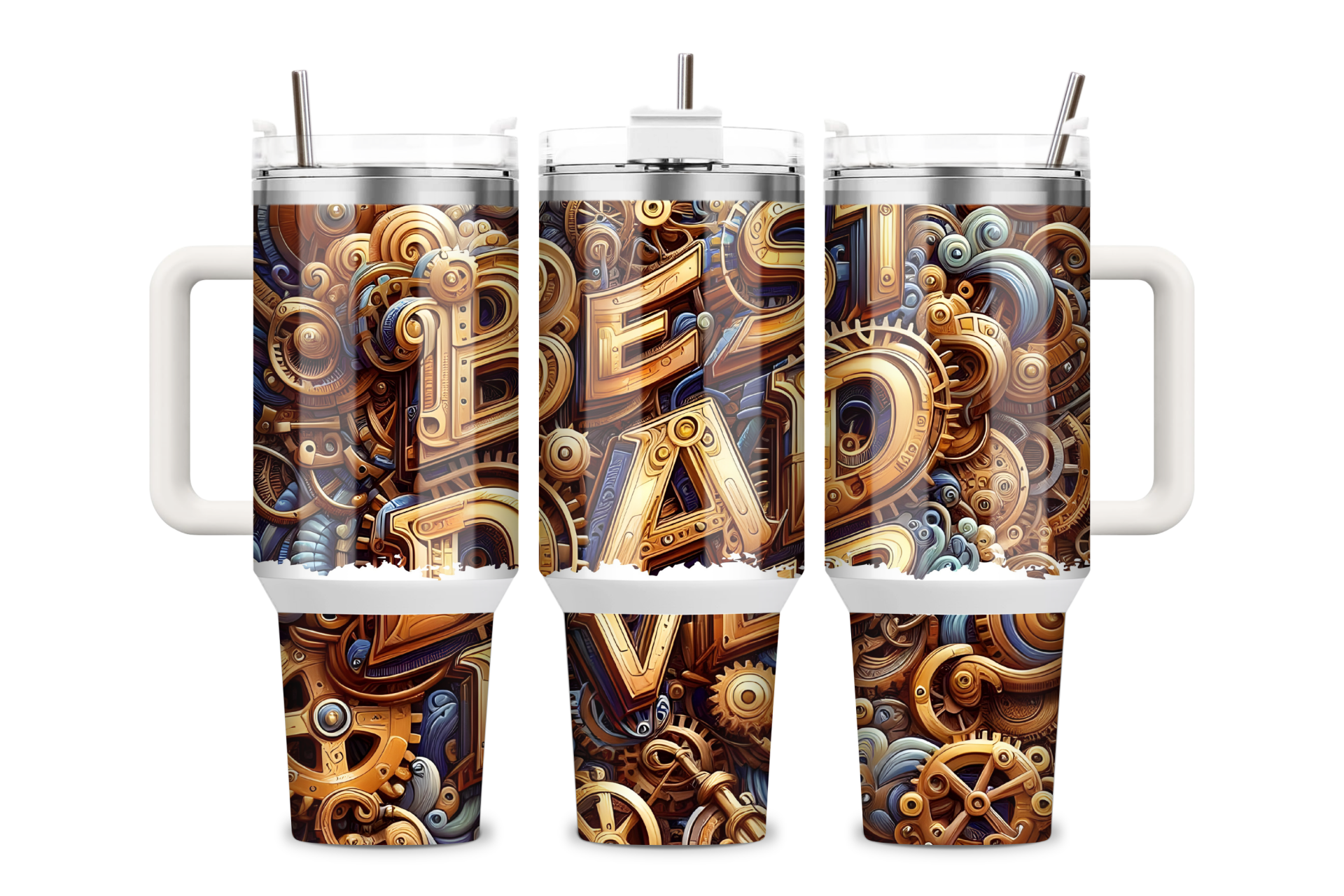 40 oz Best Dad Ever Tumbler – Vintage Tool & Gear Design