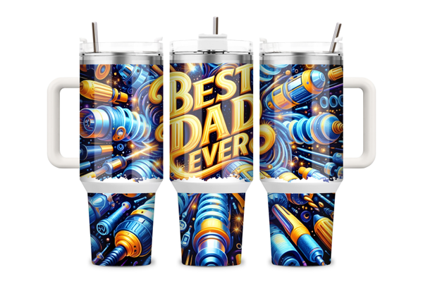 40 oz Best Dad Ever Tumbler – Bold Tools Design