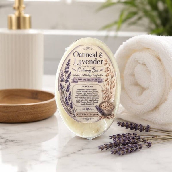 Oatmeal & Lavender Calming Bar Soap