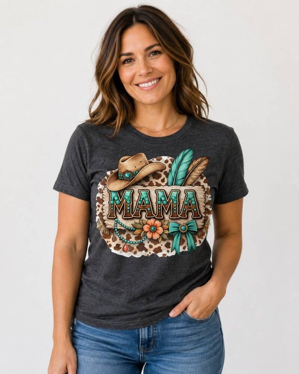 Western Boho Cowgirl Graphic T-Shirt