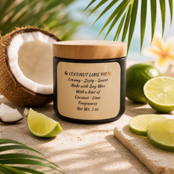 Coconut Lime Pie Soy Candle – 3 oz