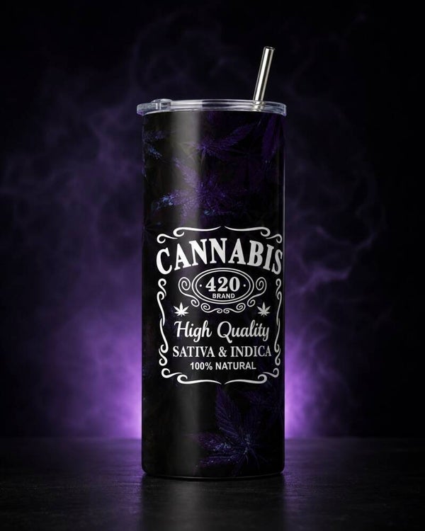420 Cannabis Skeleton 20 oz Tumbler