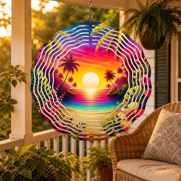 Tropical Sunset 8" Wind Spinner