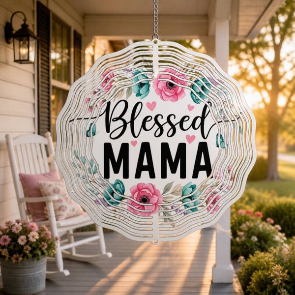 Blessed Mama 8" Wind Spinner