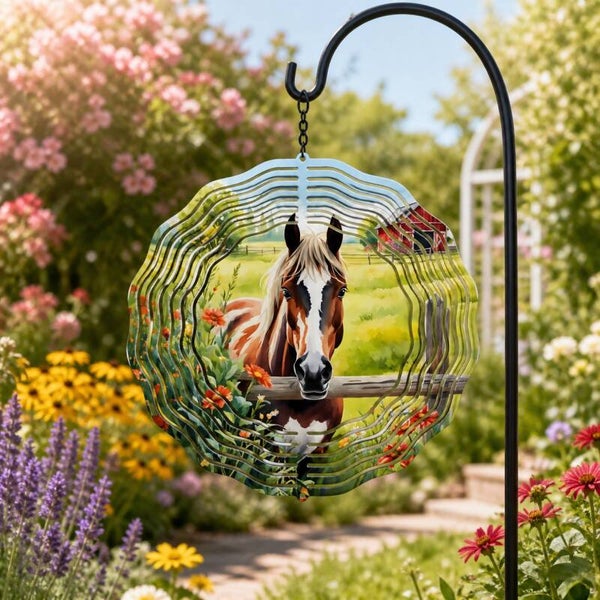 Horse Garden 8" Wind Spinner