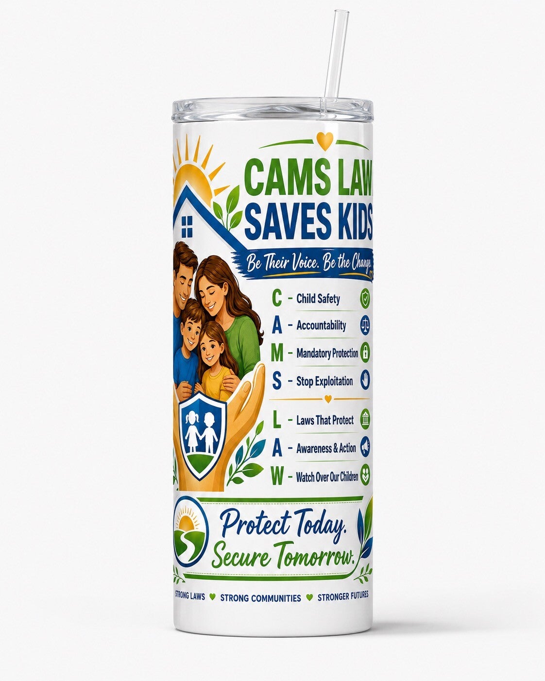 Cams Law Saves Kids 20 oz Tumbler