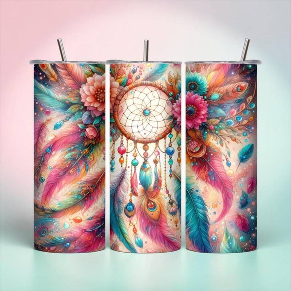 Boho Dreamcatcher 20 oz Tumbler