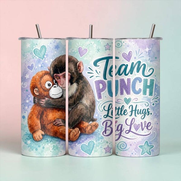 Team Punch Little Hugs 20 oz Tumbler