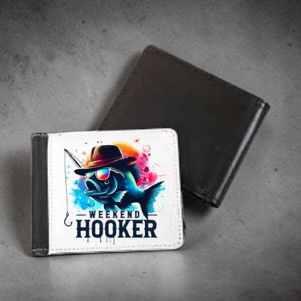 Weekend Hooker Fishing Wallet – Funny Fishing Gift for Dad