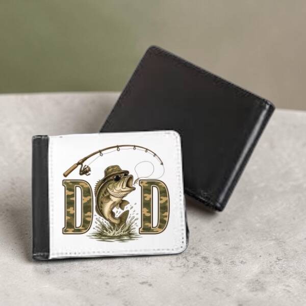 Dad Fishing Wallet – Custom Gift for Father