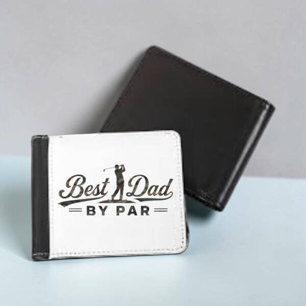 Best Dad By Par Wallet – Golf Dad Gift