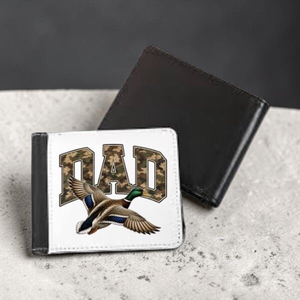 Camouflage Duck Dad Wallet – Outdoor Gift for Father