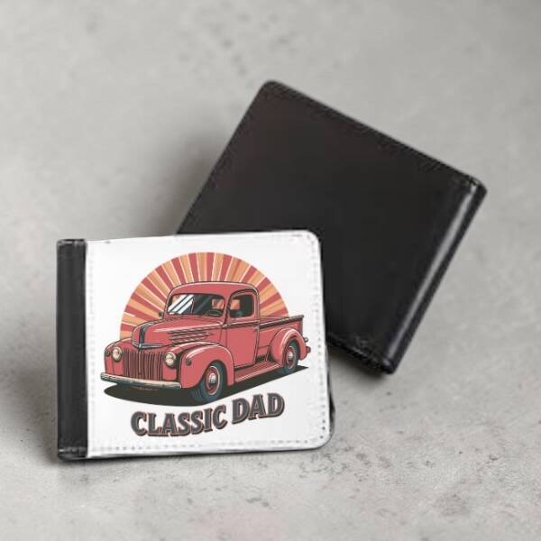 Classic Dad Wallet – Vintage Truck Gift for Father