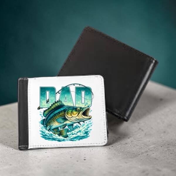 Dad Fishing Wallet – Custom Personalized Gift for Father
