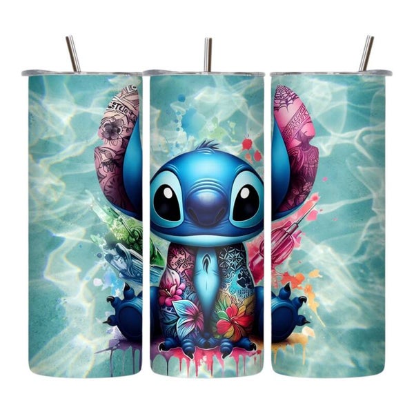 Tropical Blue Alien 20 oz Tumbler