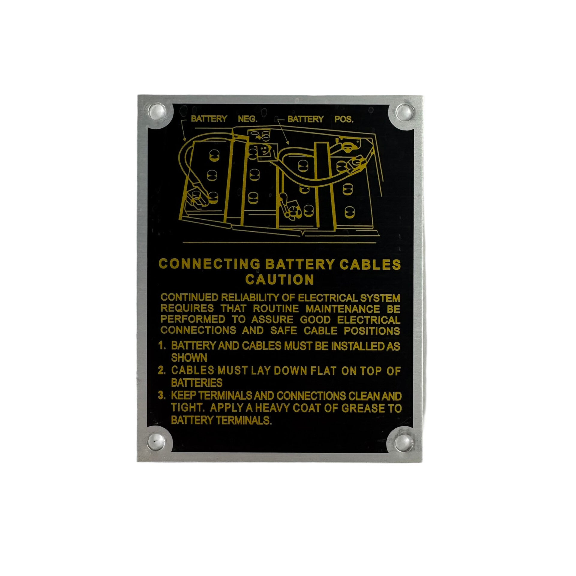 Hmmwv Batterieschaltplan & Warnschild