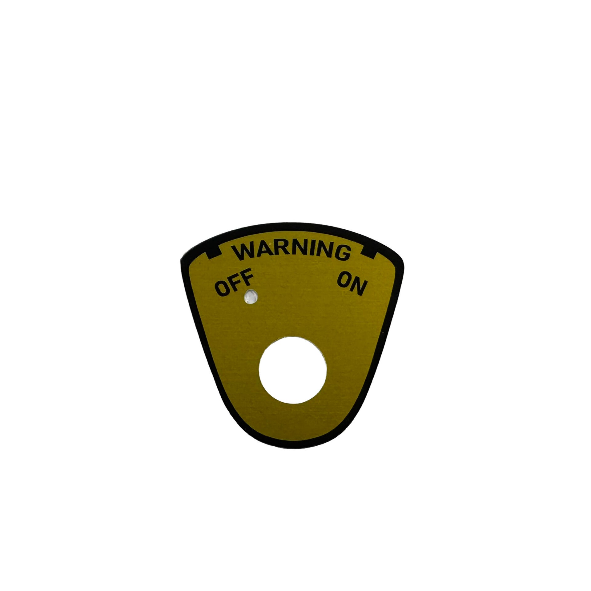 Warning ON - OFF Plate