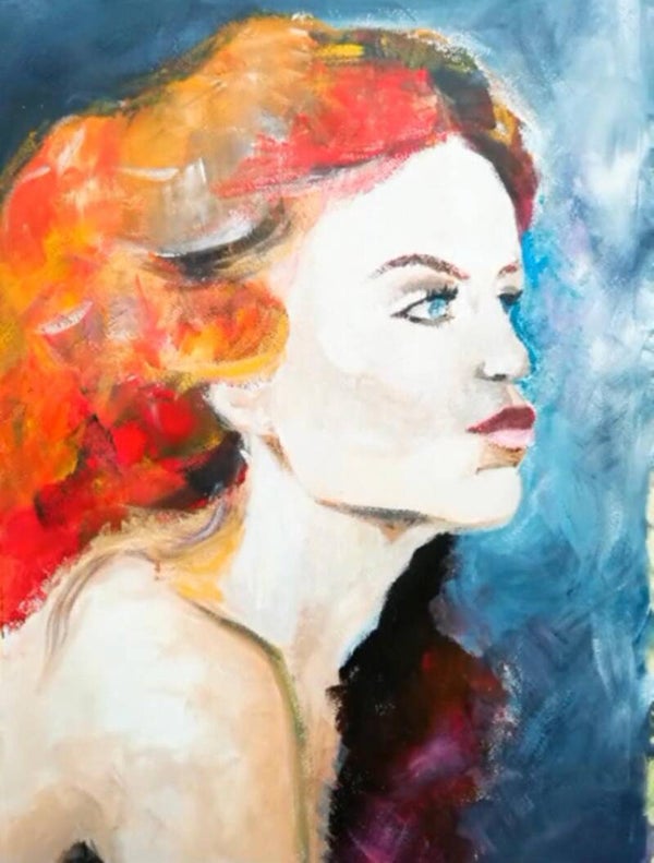 Red-Haired Woman Print