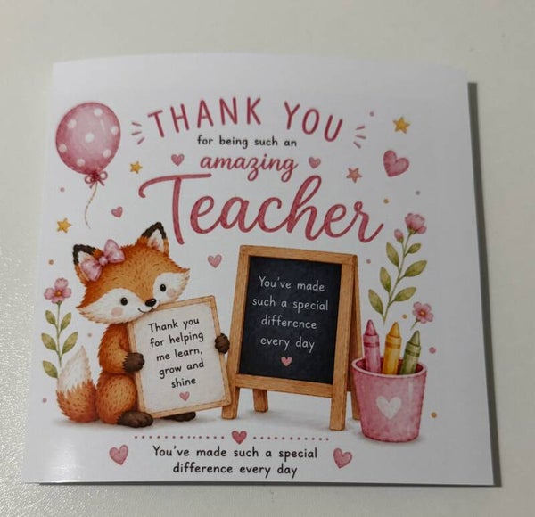 Teacher cards