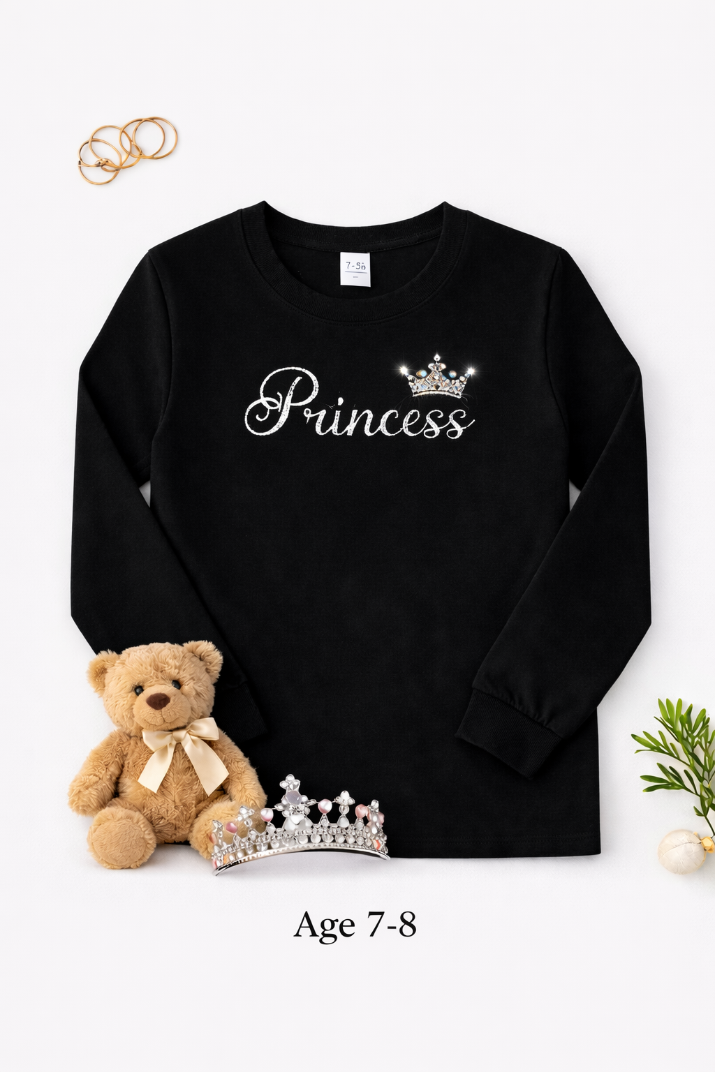 Kids long sleeve princess t shirt
