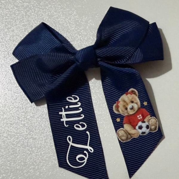 World Cup Personalised  Hair Bow