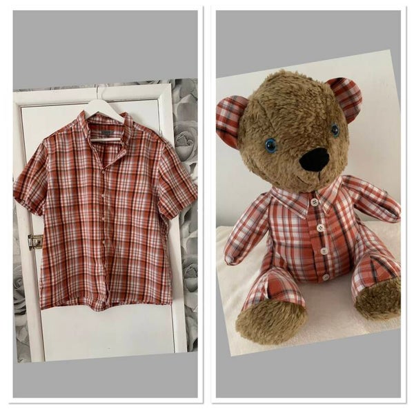 Memory bear - shirt collar / jacket / dress FROM £50