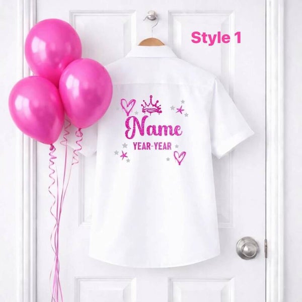 Personalised School leaver shirt