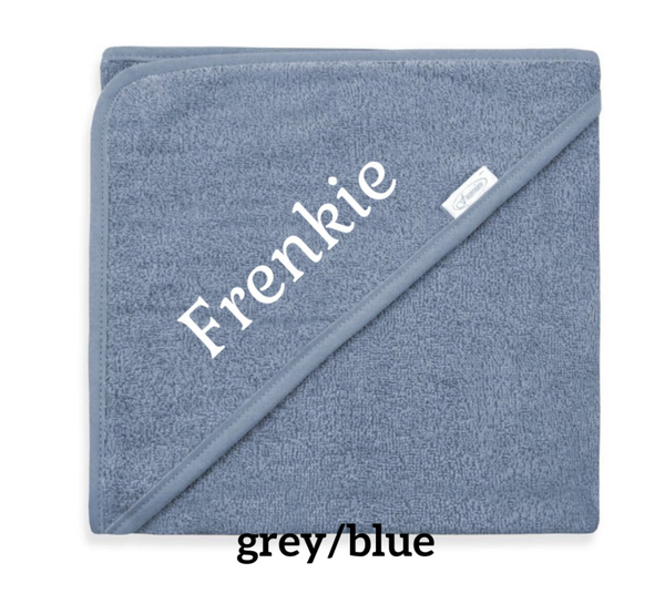 Badcape 100x100 met naam/tekst