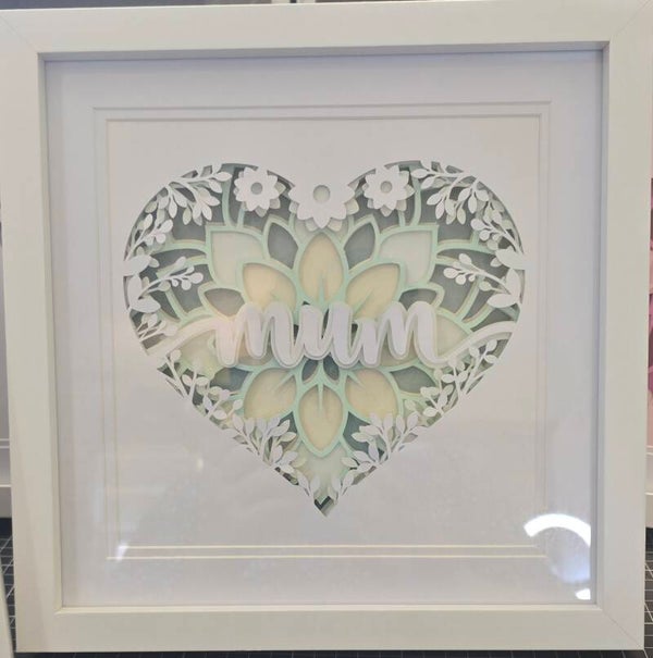 Green Mum Shadow Box
