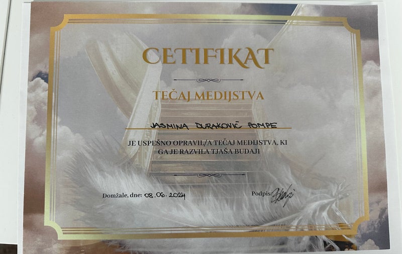 Slika certifikata Medijstvo