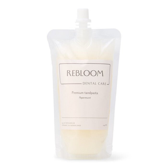 Navulverpakking premium tandpasta - Pepermunt - 240ml / 4 tubes