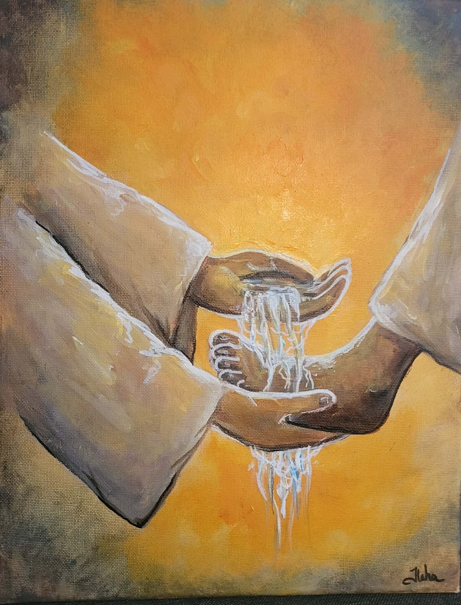 Washing of Feet- Print