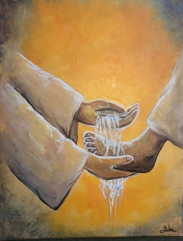 Washing of Feet- Print