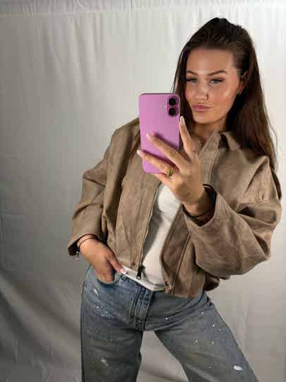 OLIVIA SUÈDE JACKET KHAKI